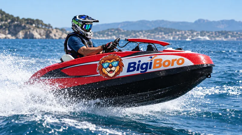 JetCar BIGI BORO en action au large de Marina Smir